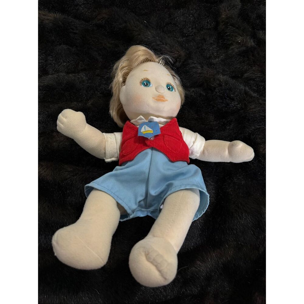 Vintage‎ 1985 Mattel My Child Boy Doll, blond hair blue eyes soft body